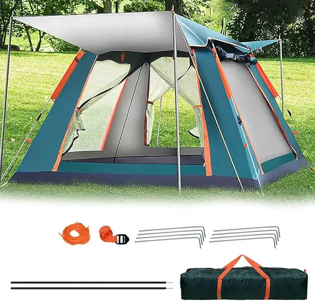 Gziztx Pop-Up Campingzelt für 6-8 Personen - Wasserdicht & Einfach Aufzubauen