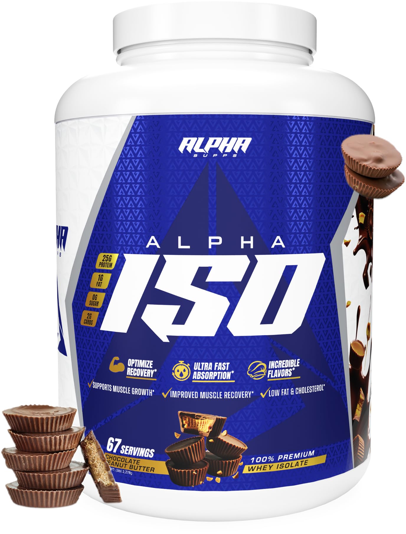 Alpha Supps ISO, Low Carb 100% Whey Protein Isolate Powder, 25 Grams Per Serving, Helps Support Muscle Growth, Low Sugar and Gluten Free (Vanilla Ice Cream, 2 lb) — Amazon image 14