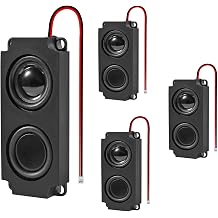 4PCS Speaker 5W 8 Ohm Double Cavity Mini Speaker 5 Watt 8 Ohm Advertising Machine Loudspeaker 3.3V 5V for Arduino ElectronicJST-PH2.5mm 2 Pin Interface