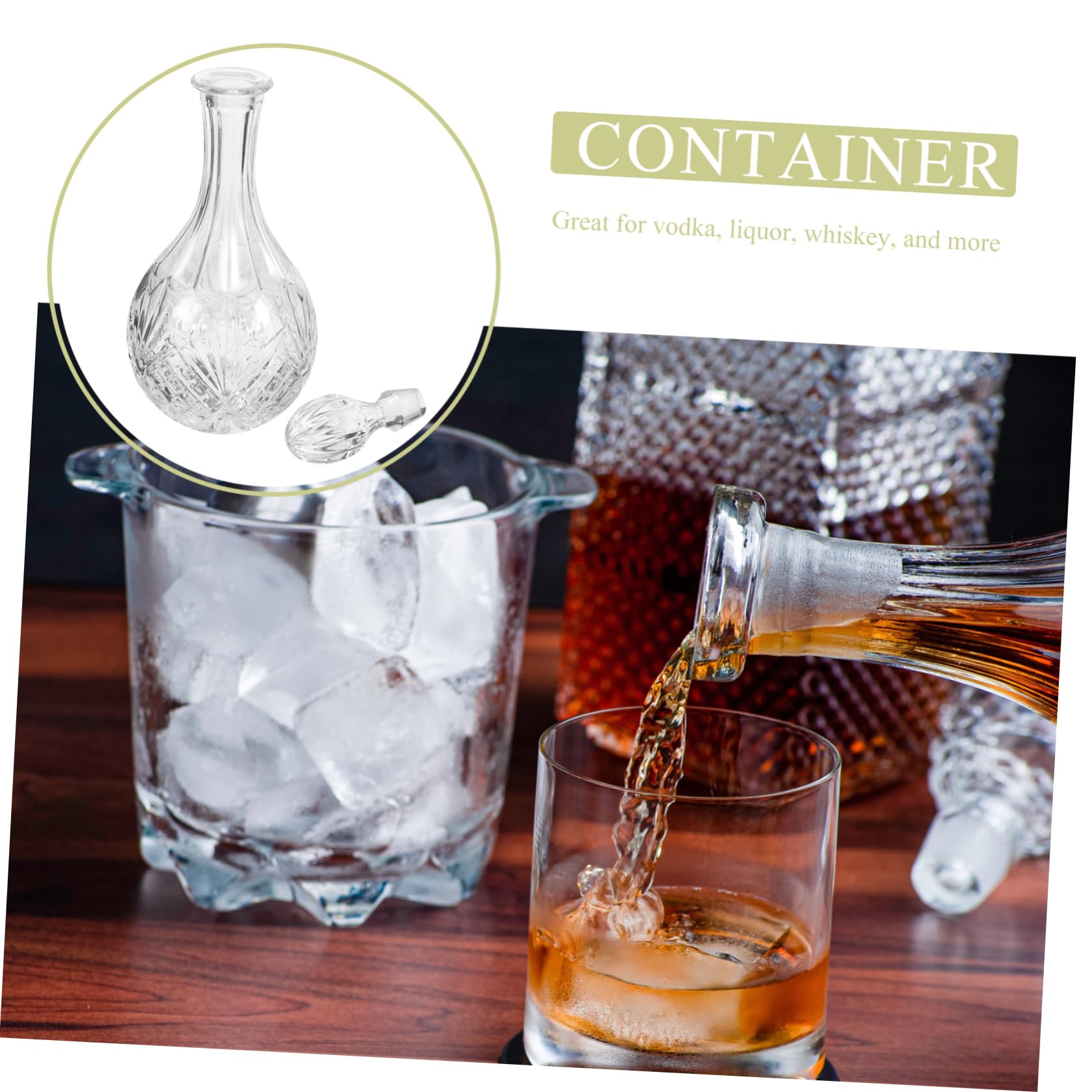 Cabilock Jarra De Vidrio Decantador De Vino Vaso De Vino Con Tapa Copas De Vino De Cristal Vaso Con Tapa Dispensador De Bebidas De Vidrio Kit De Vino Copa De Vino Lata De Vino Con Cubierta