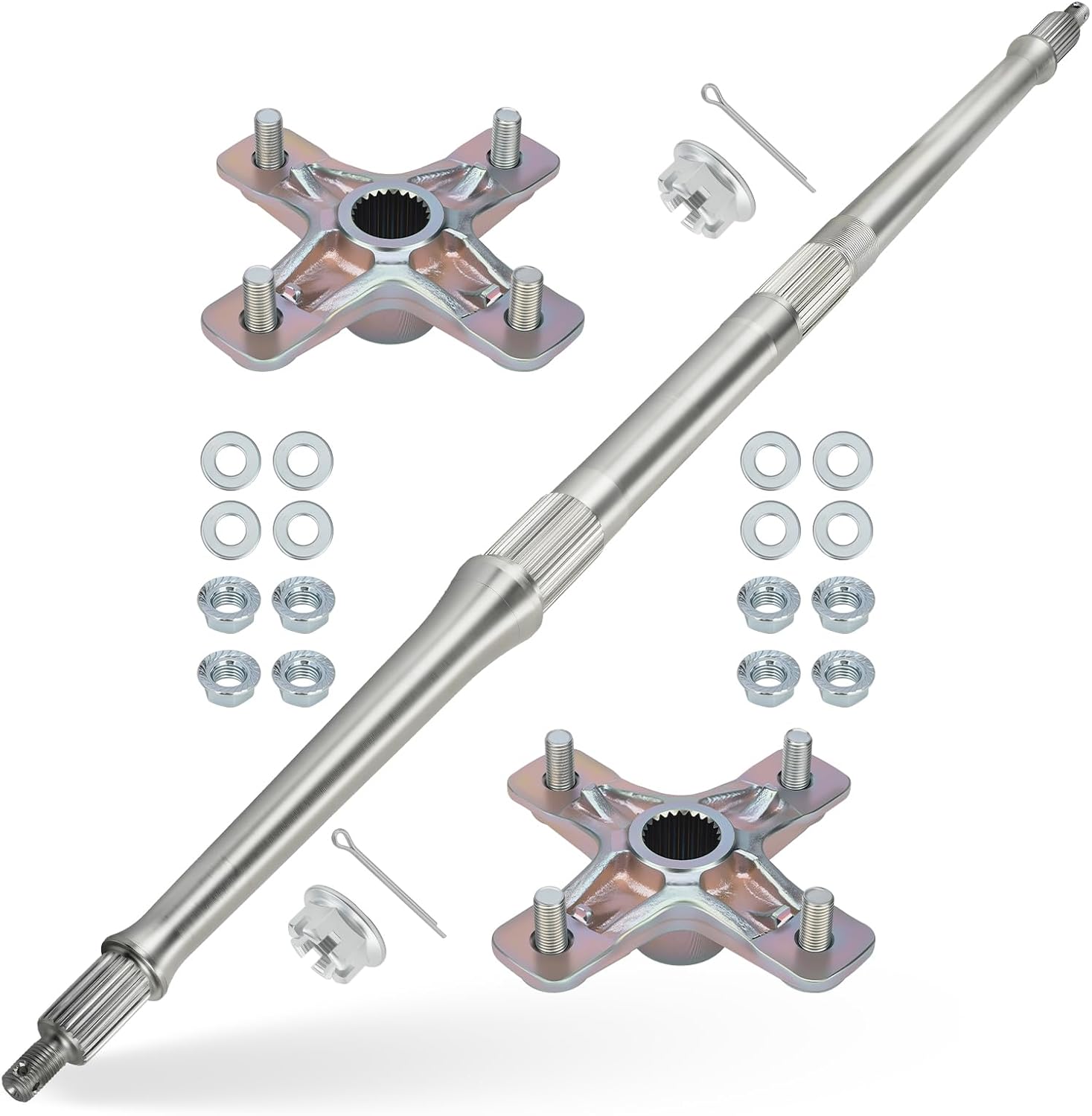 Rear Axle Shaft & Wheel Hubs Kit For Yamaha Banshee 350 YFZ350 1987 1991-2006 38W-25381-10-00 1PE-F53K0-00-00