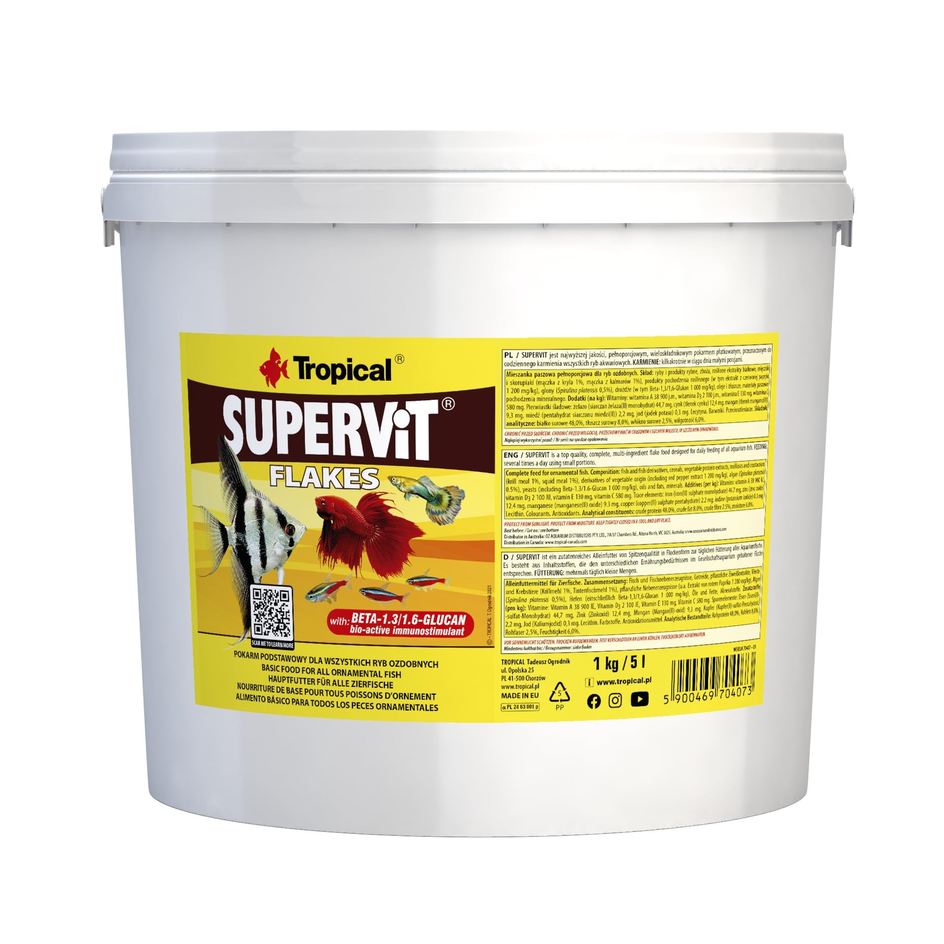 Tropical Comida para Peces Supervit 1 kg