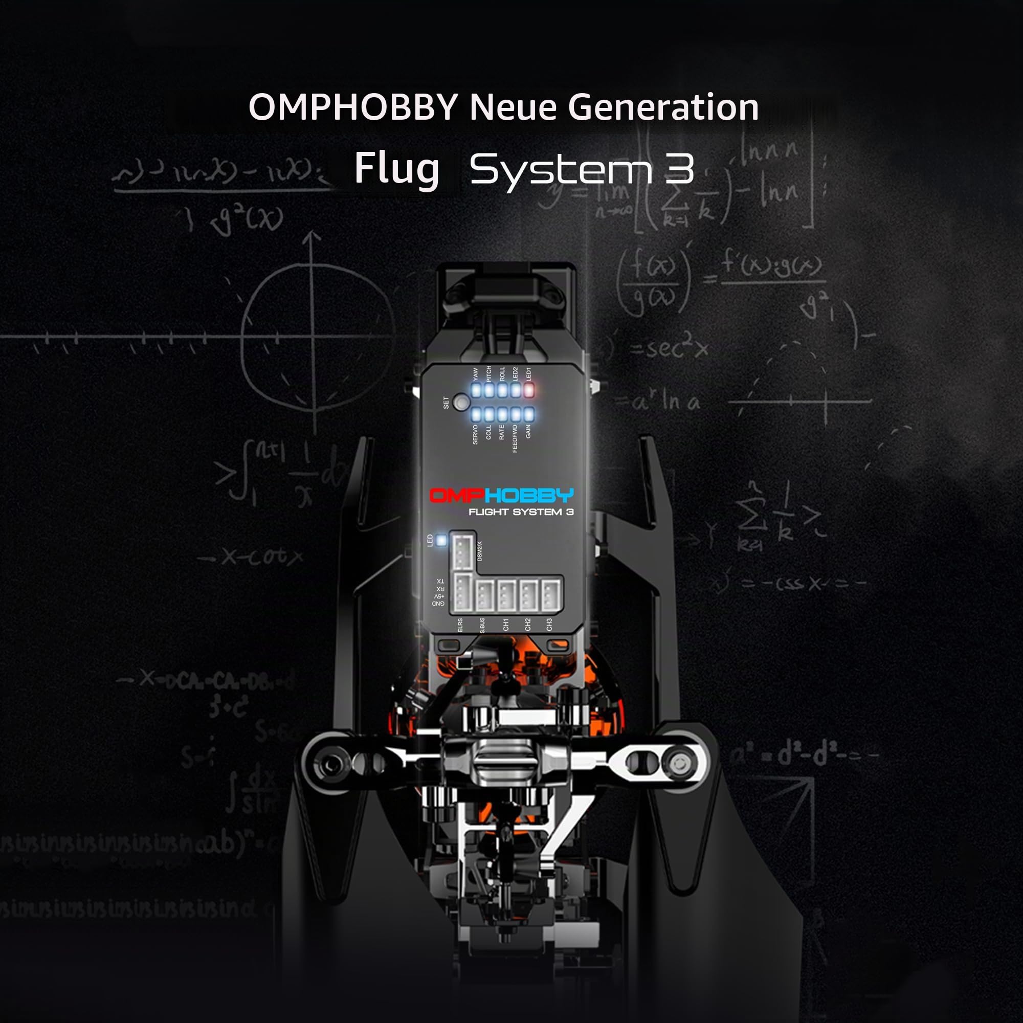 OMPHOBBY M2 EVO MK2 RC Helikopter für Erwachsene Dual Brushless Motoren Direktantrieb 6CH Hubschrauber Ferngesteuert Outdoor, 3D Fernsteuerung Flugzeug Neu Aufgerüstet Mini Drohne PNP Rot