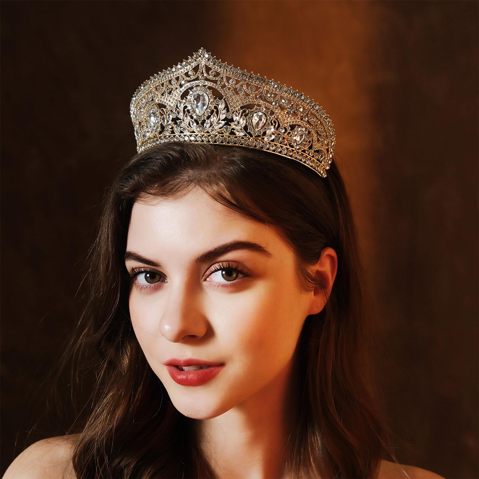 Diademi e corone da donna, diadema da sposa in cristallo per donne, corona reale, diadema principessa per sposa, compleanno, laurea