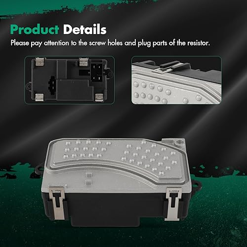 Miniatura 1209 de SCITOO Resistencia de motor de ventilador HVAC para 2008-2013 para Chrysler 300/2008-2016 para Town & Country/2008-2010 para Dodge Charger/2008-2018