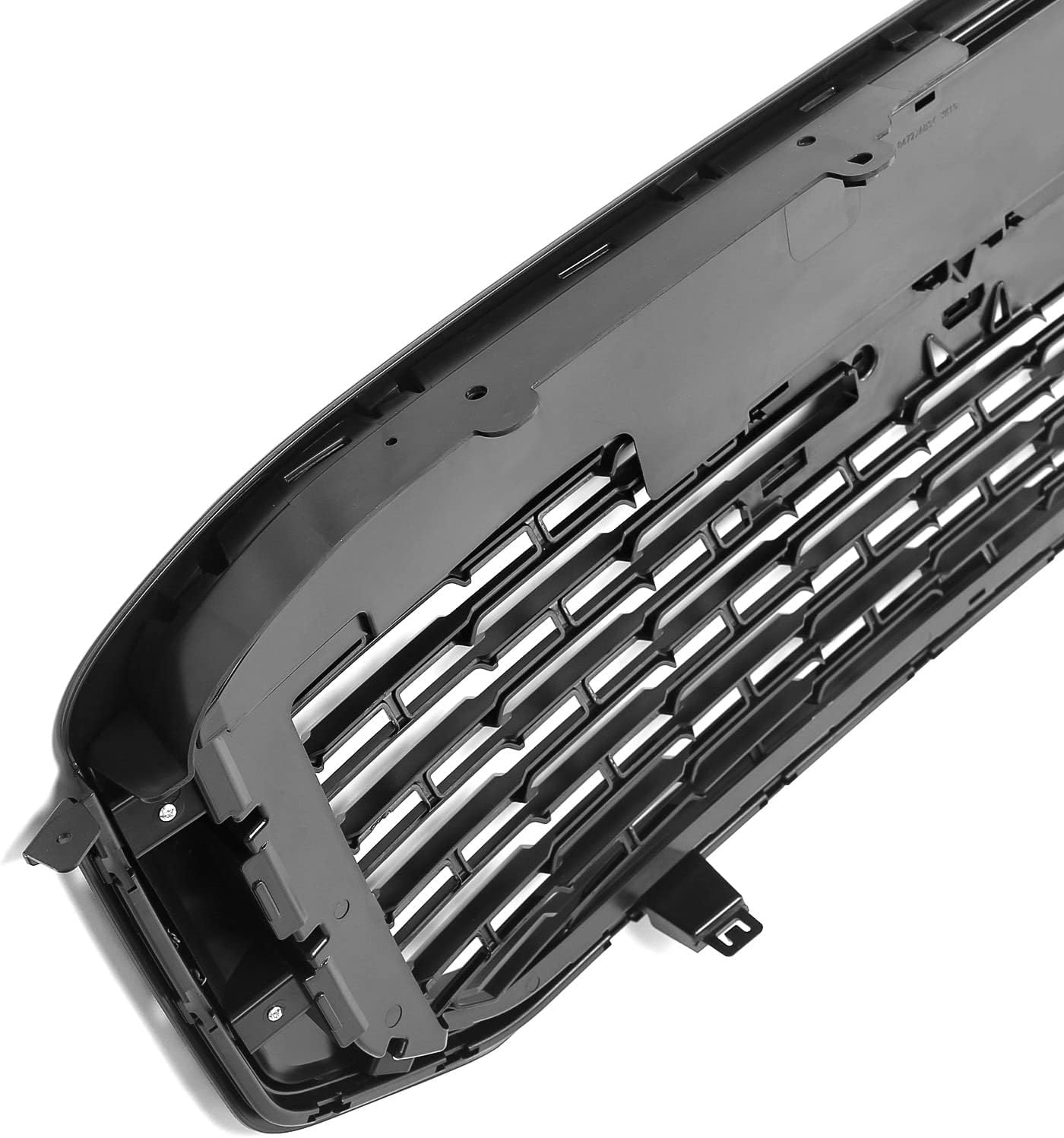 FIONE Front Bumper Grille Grill Compatible with GMC Yukon/Yukon XL 2015-2020 Replacement Glossy Black Denali Style GM1200702 84119634 84722260