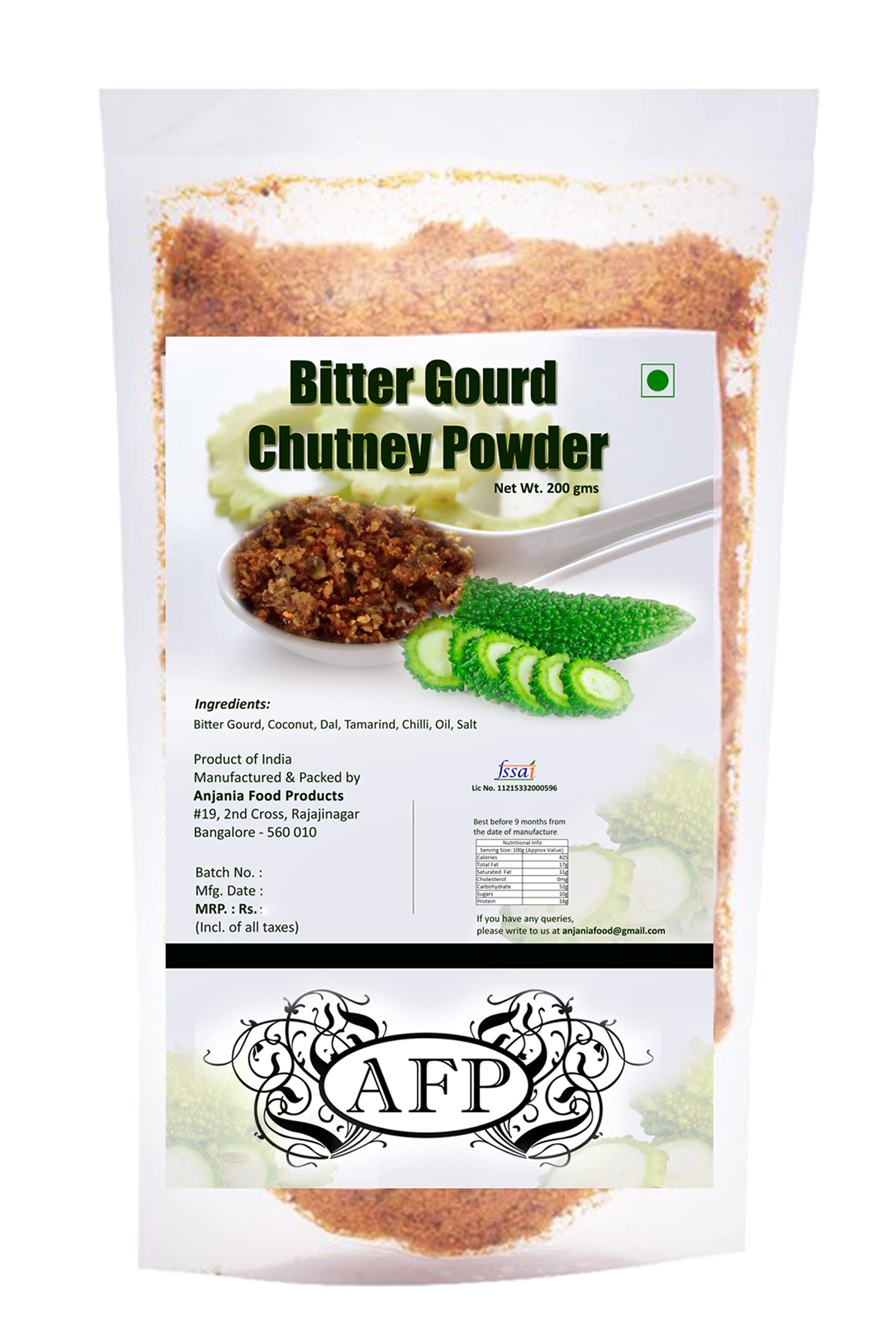 Buy AFP Bitter Gourd Chutney Powder/ South Indian Special/Chutney