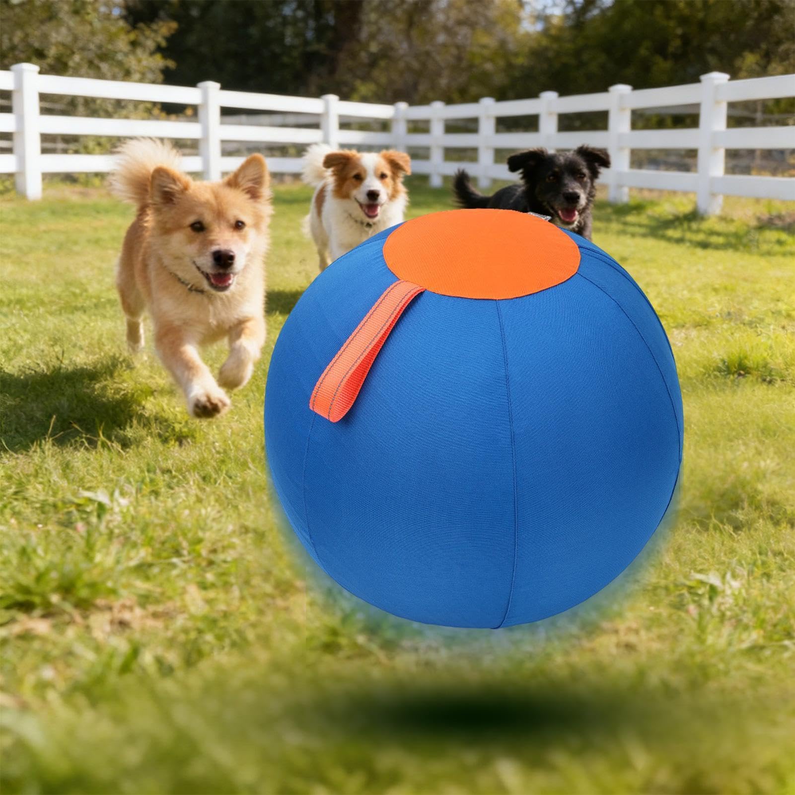 Pelota de pastoreo para perros Mordedor inflable para cachorros | Juguete de balón gigante para perros para patio jardín granja parque hogar padres de mascotas amantes de animales
