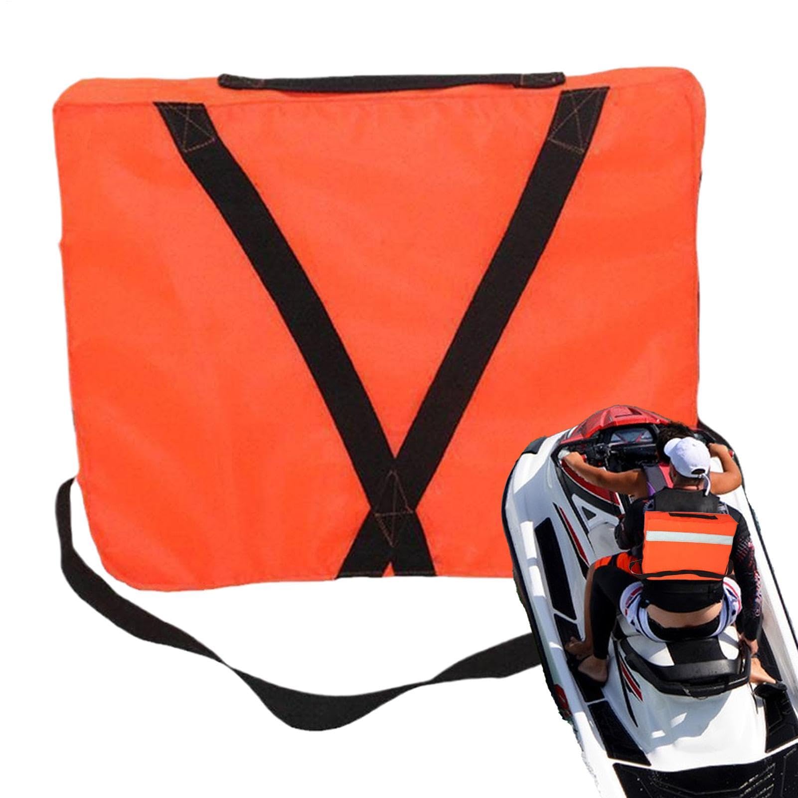 Werfbarer Rettungsring | Schwimmbad Sicherheits Wurfkissen, Mit Leine, Man-Rettungshilfe, Sicherheitsboje 46X36 cm Für Schwimmen Floß Kanu Paddelsport Lebensrettung