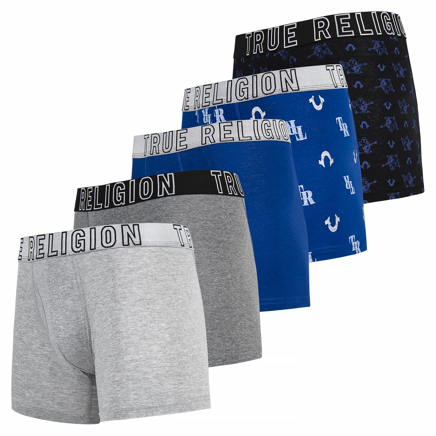 True Religion Mens Boxer Briefs Cotton Stretch Underwear for Men Pack of 6