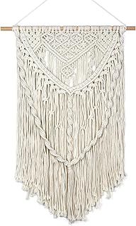 JONKASIPA Macrame Wall Hanging - Bohemian Handmade Woven Tassel Tapestry...