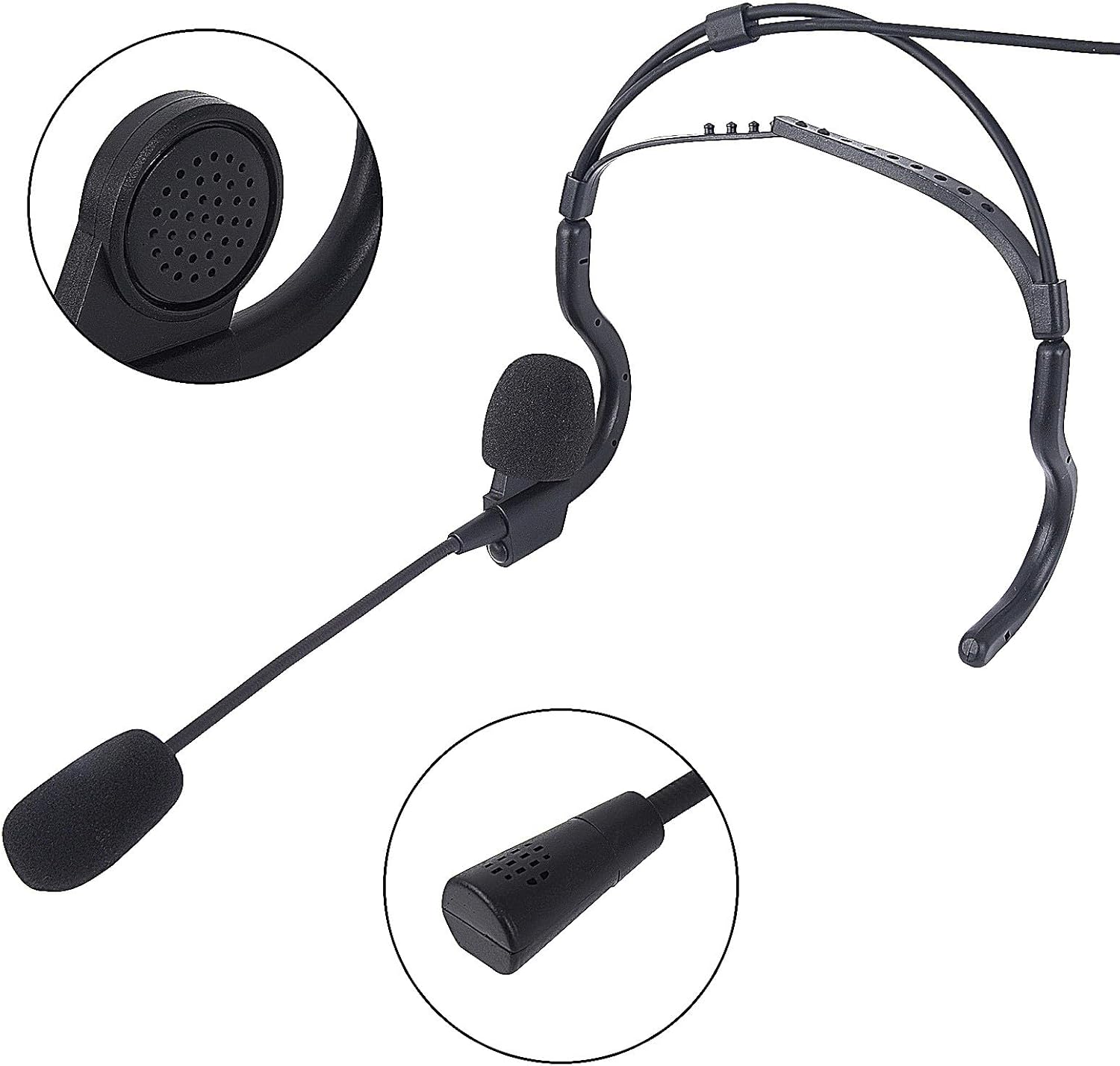 Walkie Talkie Earpiece Behind The Head Over Ear Radio Headset Headphone with Boom Mic U94 PTT Compatible for Baofeng Kenwood UV-5R BF-F8HP 888S