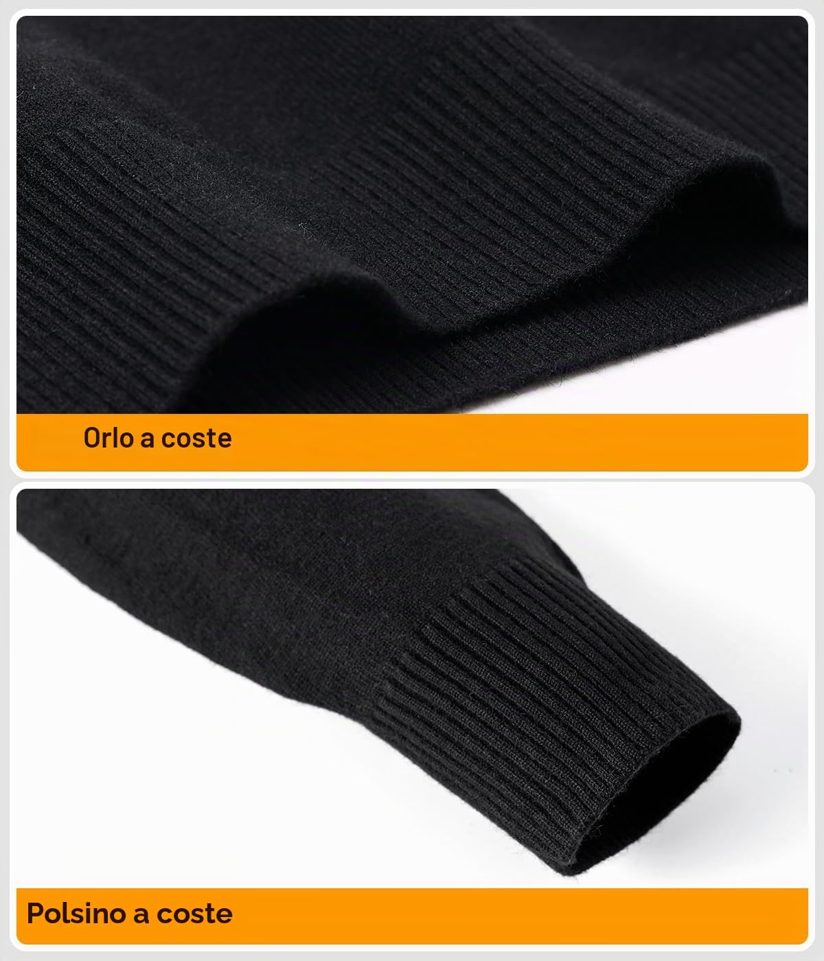 Maglione Uomo Collo a V Felpa a Maglia a Maniche Lunghe in Maglioncino con Collo Camicia Basic Lavorato Pullover Sweatshirt