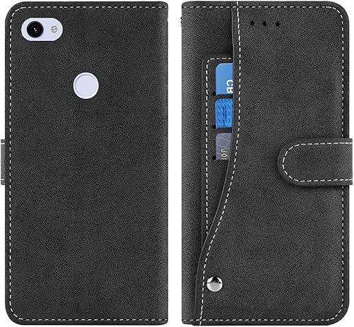 Miniatura 6 de Asuwish Funda compatible con Google Pixel 3a y protector de pantalla de vidrio templado, correa de muñeca, soporte para tarjetas de crédito,