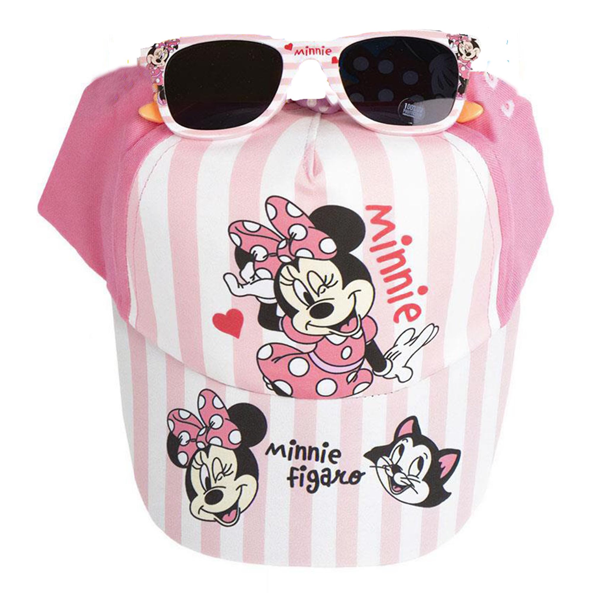 CERDÁ LIFE'S LITTLE MOMENTS | Zestaw czapek i okularów przeciwsłonecznych Minnie dla chłopców i dziewcząt - Okulary i czapka Minnie Modny i wytrzymały styl