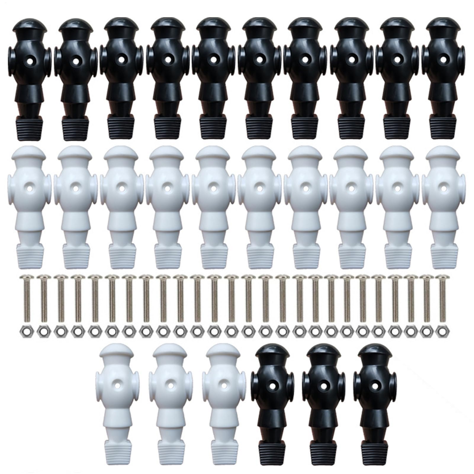 Figuras Futbolín Set de 26 Piezas de Repuesto con Varilla de 16 mm para