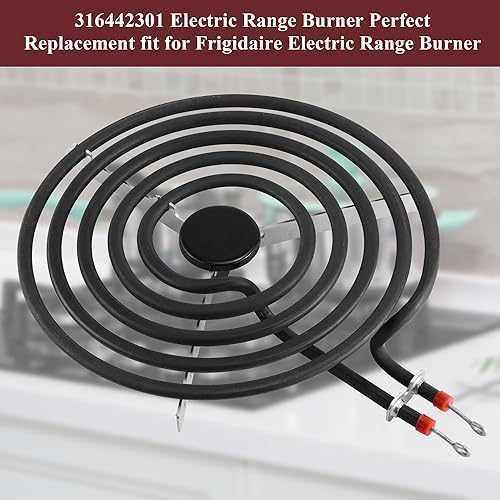 Miniatura 6 de 316442301 Quemador eléctrico apto para Frigidaire, elemento de superficie de bobina de 8 pulgadas MP26YA apto para Kenmore, 8 pulgadas, 2600 W, 240