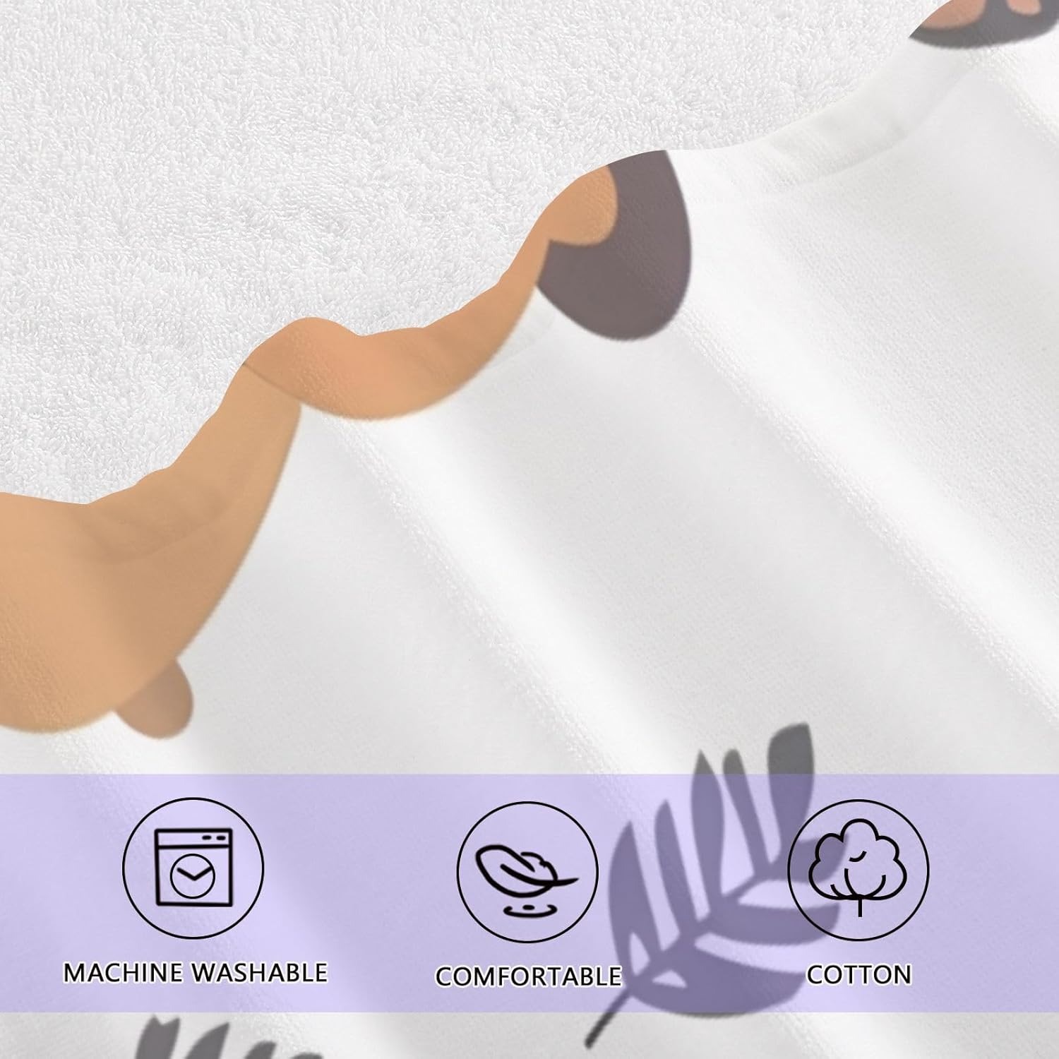 Hand Towels Premium Soft and Highly Absorbent Pattern of Cartoon Bear 2 Pcs Towels for Bathroom Set 100% Cotton Decorative Face Towels