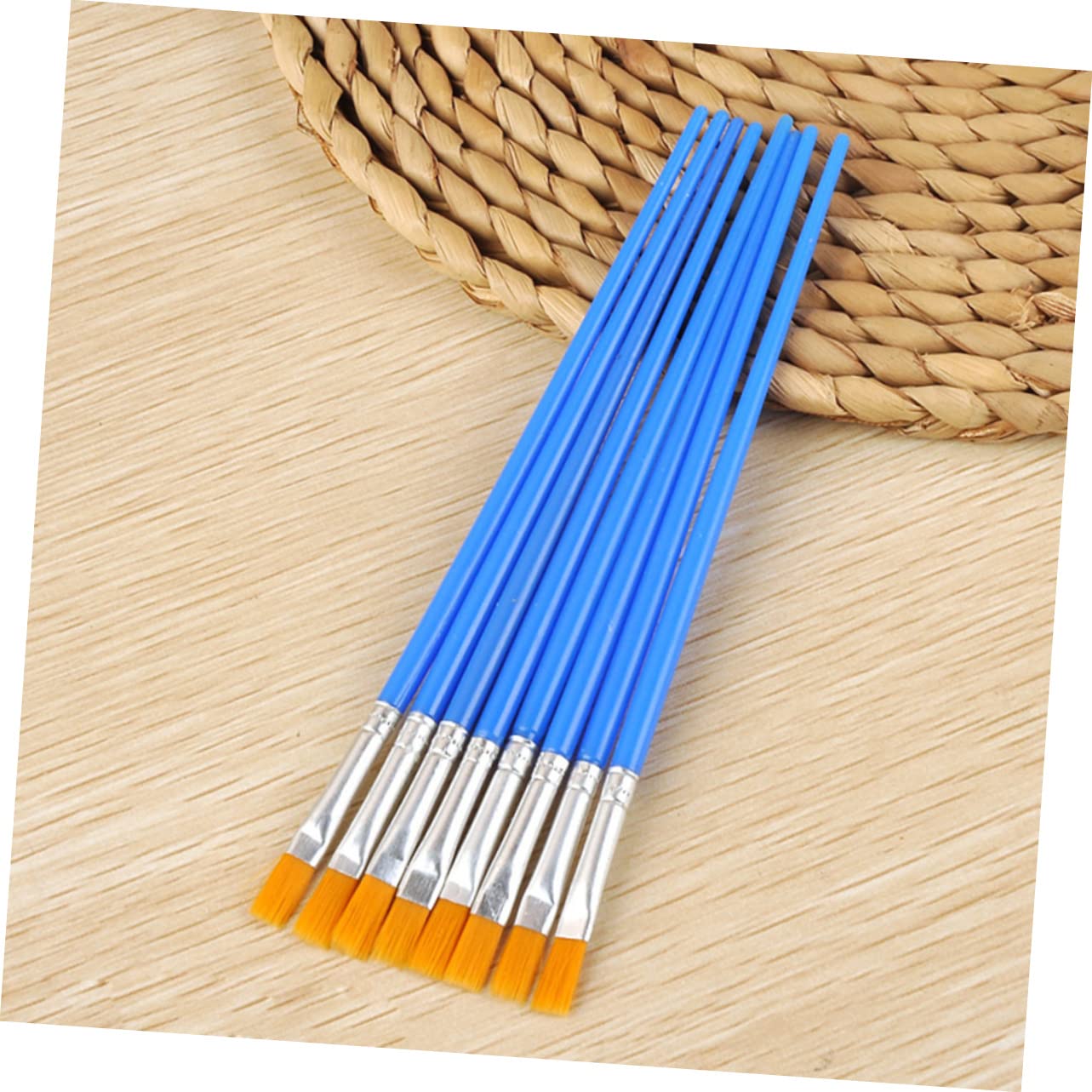 Set Pennelli per Pittura 100 Pezzi in Nylon e Plastica Pennelli Leggeri per Pittura a Olio e Arte Artigianale su Tela e Acquerello