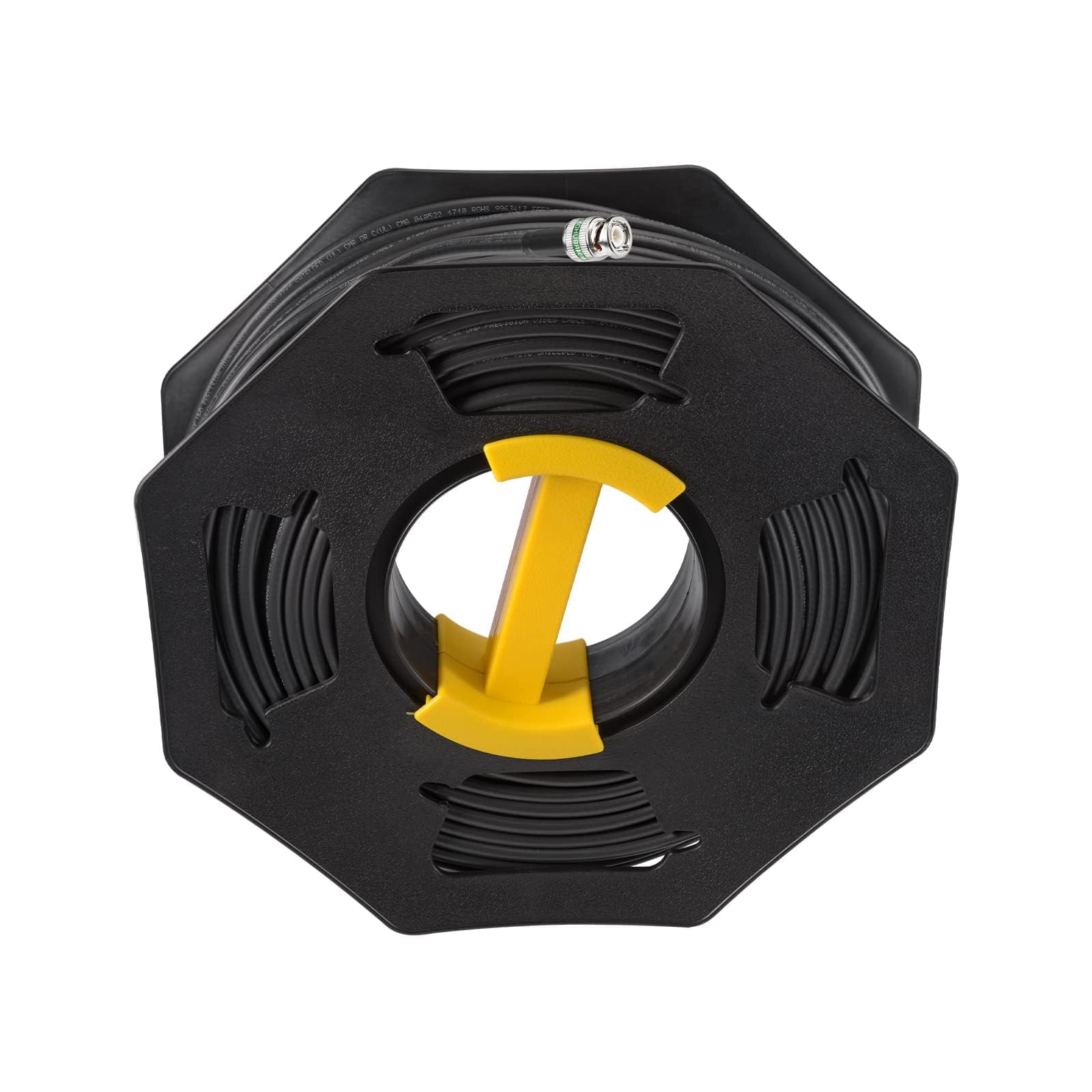 Superbat 12G SDI Cable 200ft BNC Cable 75 Ohm Belden 4694R + SDI Cable Reel for Blackmagic Design Video Hub 6G/12G SDI 4k/8k Video Mixer DVR Recorder 12G HDR SDI Frame Synchronizer etc.