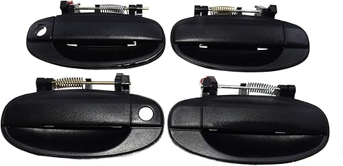 Miniatura 1 de Juego de 4 manillas para puerta exterior, color negro, delantero, izquierdo y derecho, para Chevrolet Aveo Aveo5 96541631,96541632