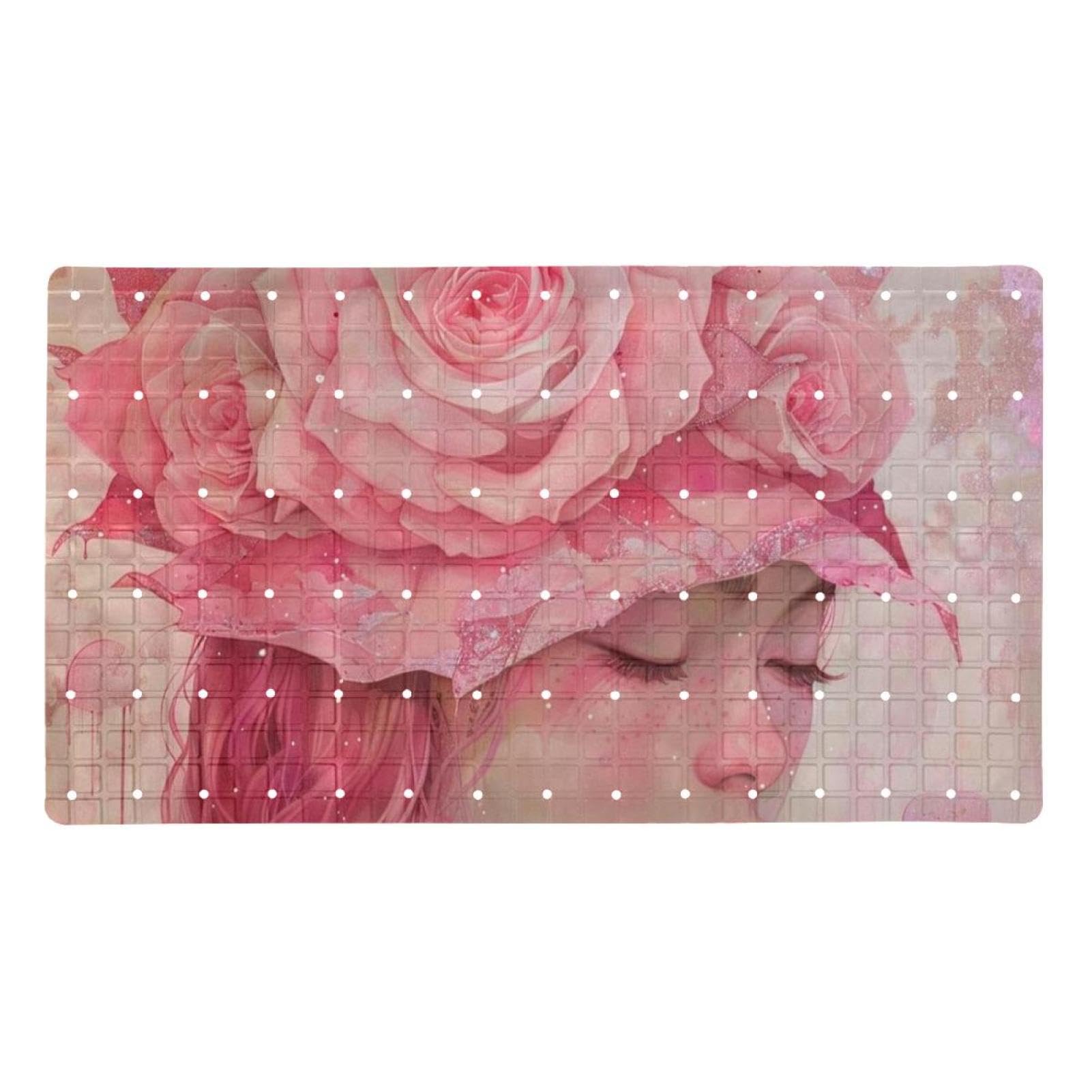Tapis de bain antidérapant pour éviter les chutes en baignoire avec ventouses PVC