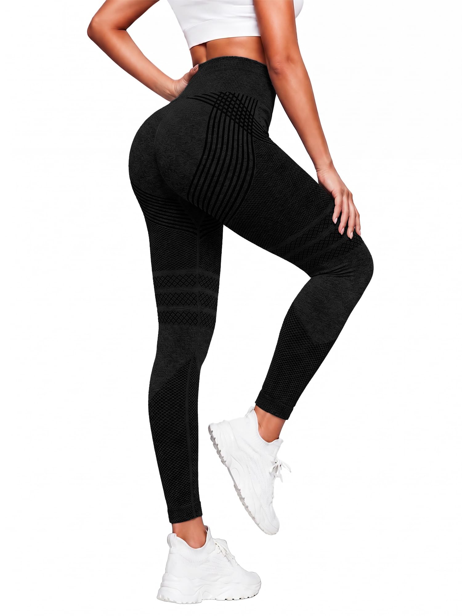 Novastellara Sport Leggings Damen Hight Waist Sportleggins Damen Lang | Kompressionsleggins Damen, Kompressions Leggings Damen, Cellumove 3D Leggings, Schwarze Leggings Damen, Leggins Sport Damen