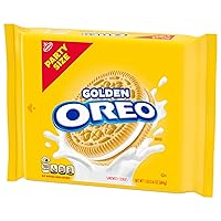 Vista 14 de OREO - Galletas de chocolate estilo sándwich doradas, tamaño fiesta, 24.16 onzas.