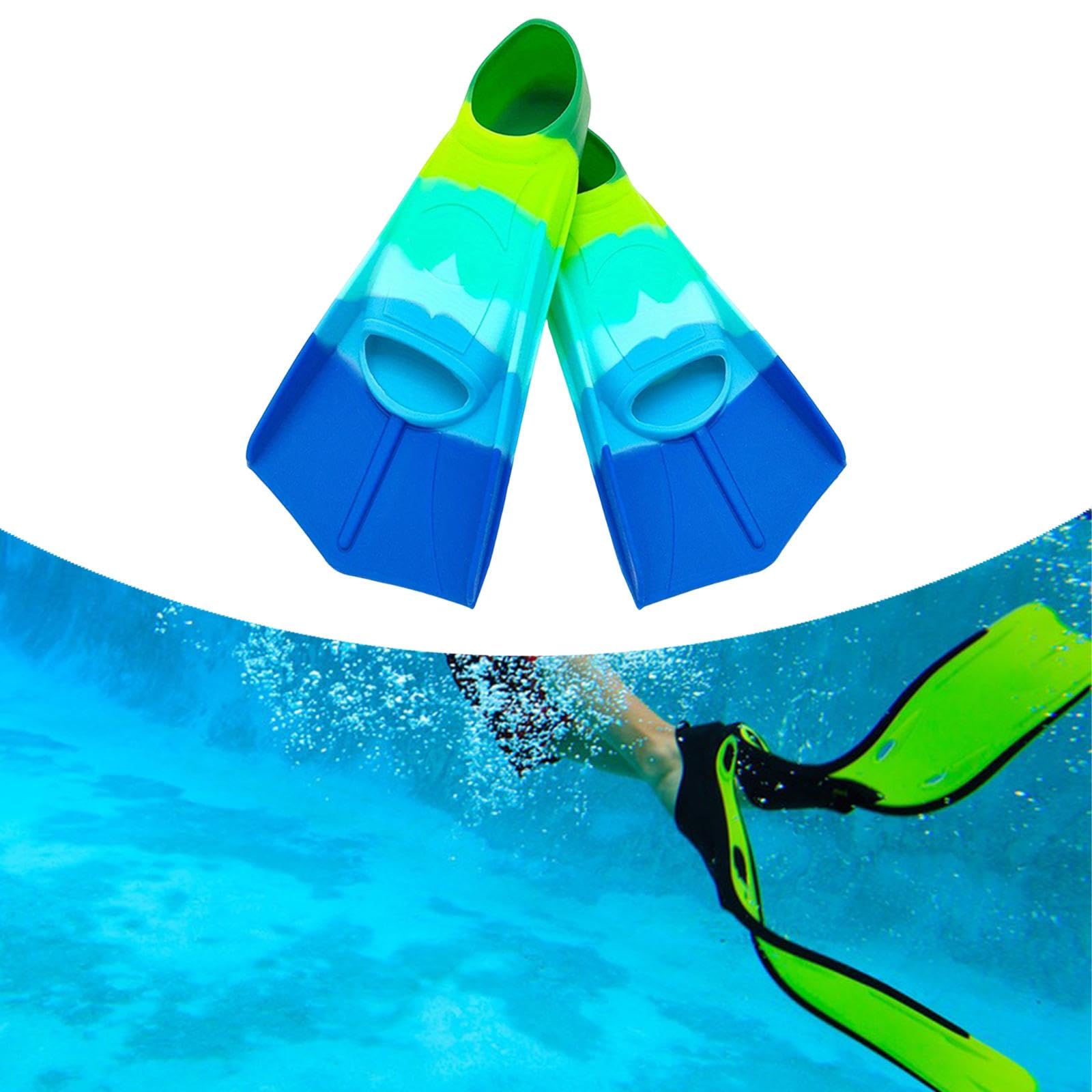 Set mit 2 Schwimmflossen für Kinder, Trainingsausrüstung für Jugendliche