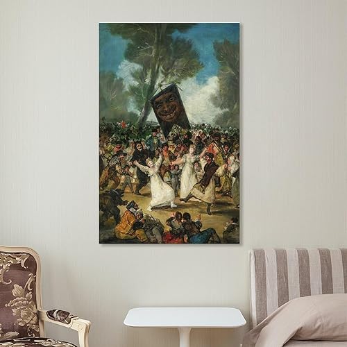 Miniatura 7 de Francisco Goya, El Entierro De La Sardina, 1812, impresiones artísticas, pósteres de lienzo de arte vintage, arte de pared, dormitorio, oficina,