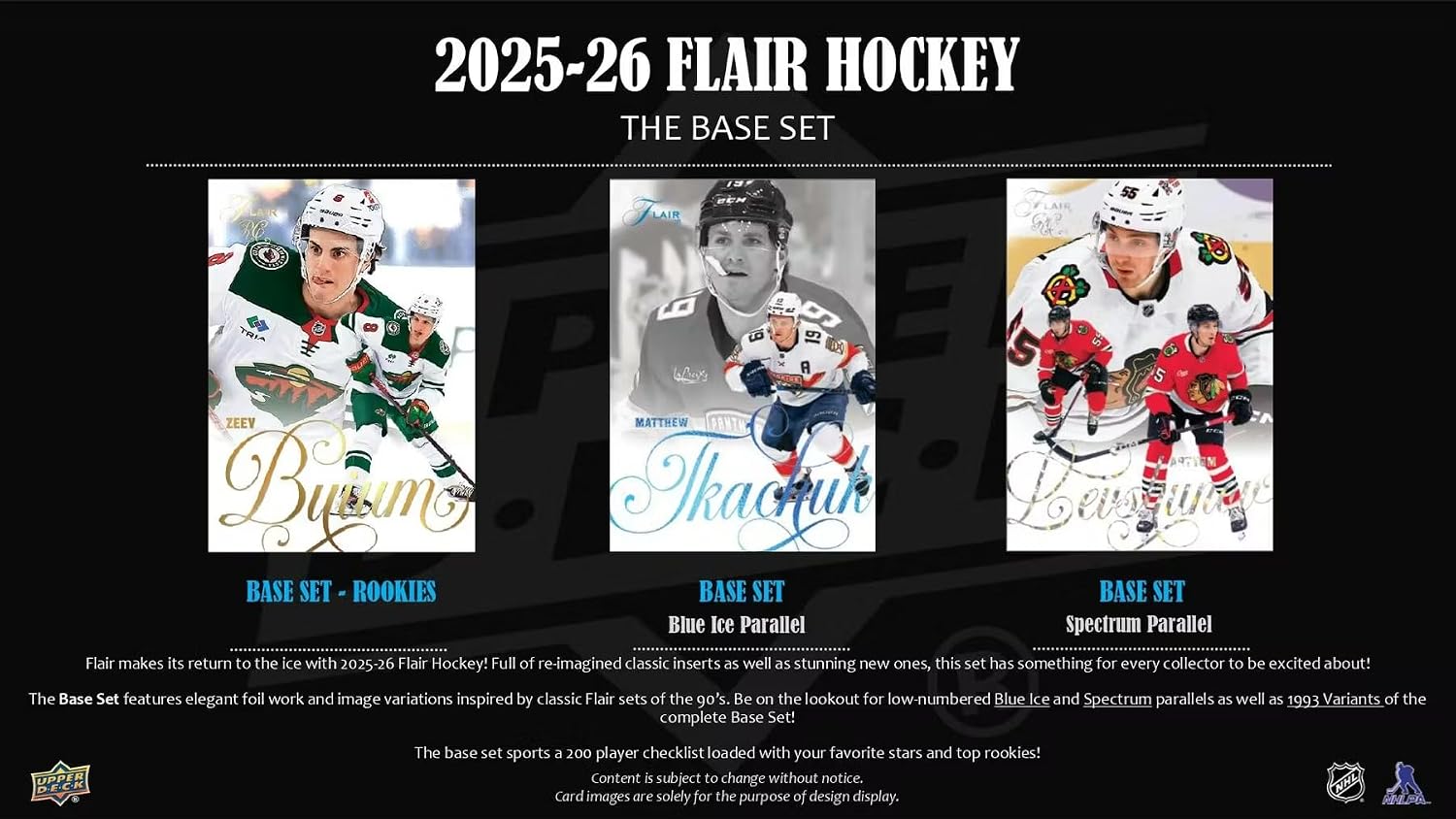 2025/26 Upper Deck Flair Hockey Hobby Trading Card Box (4 Numbered Parallels Per Box)
