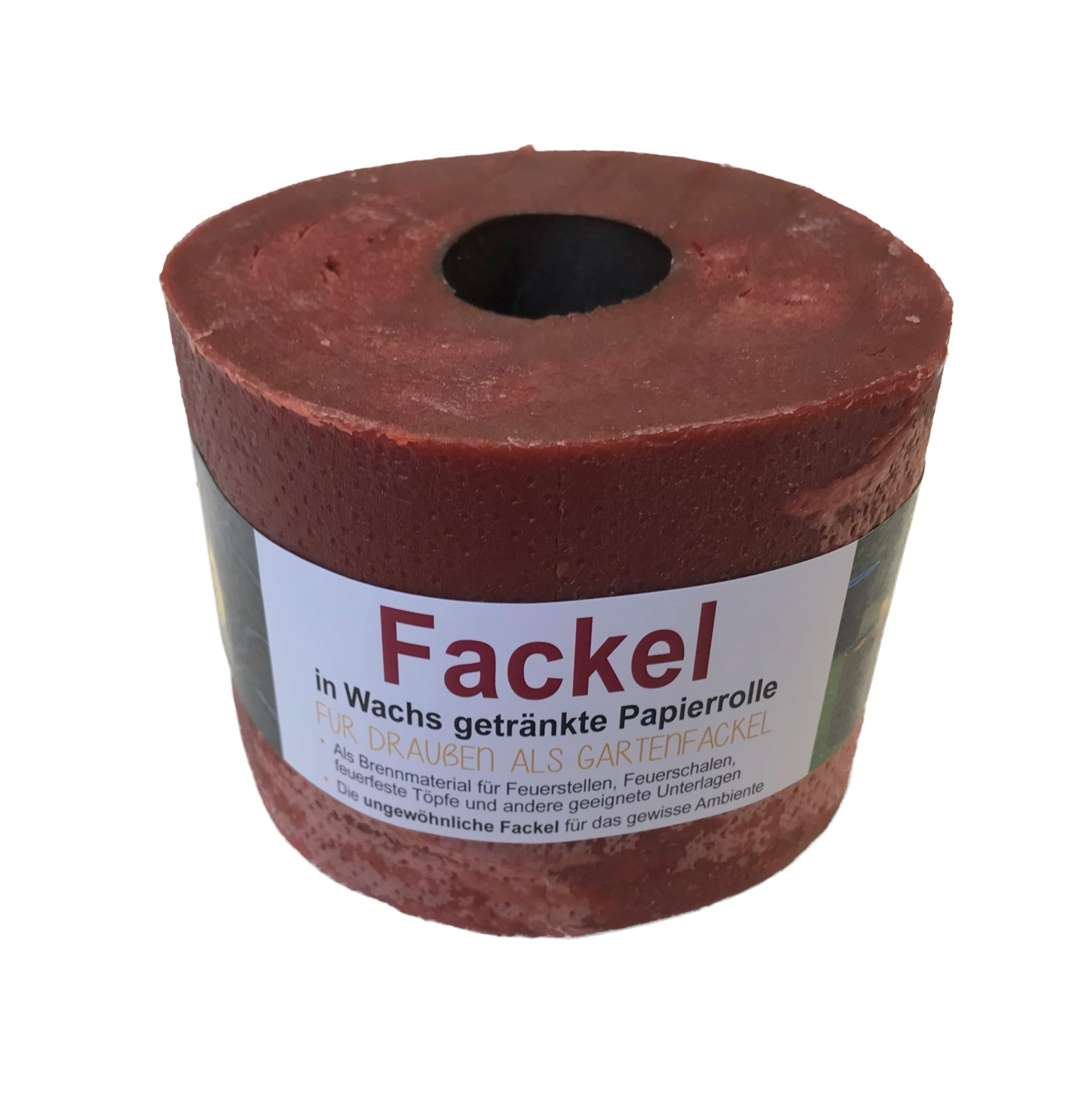 Fackeln in Wachs getränkte Papierrolle Handgefertigt Made in Germany 15 Stück