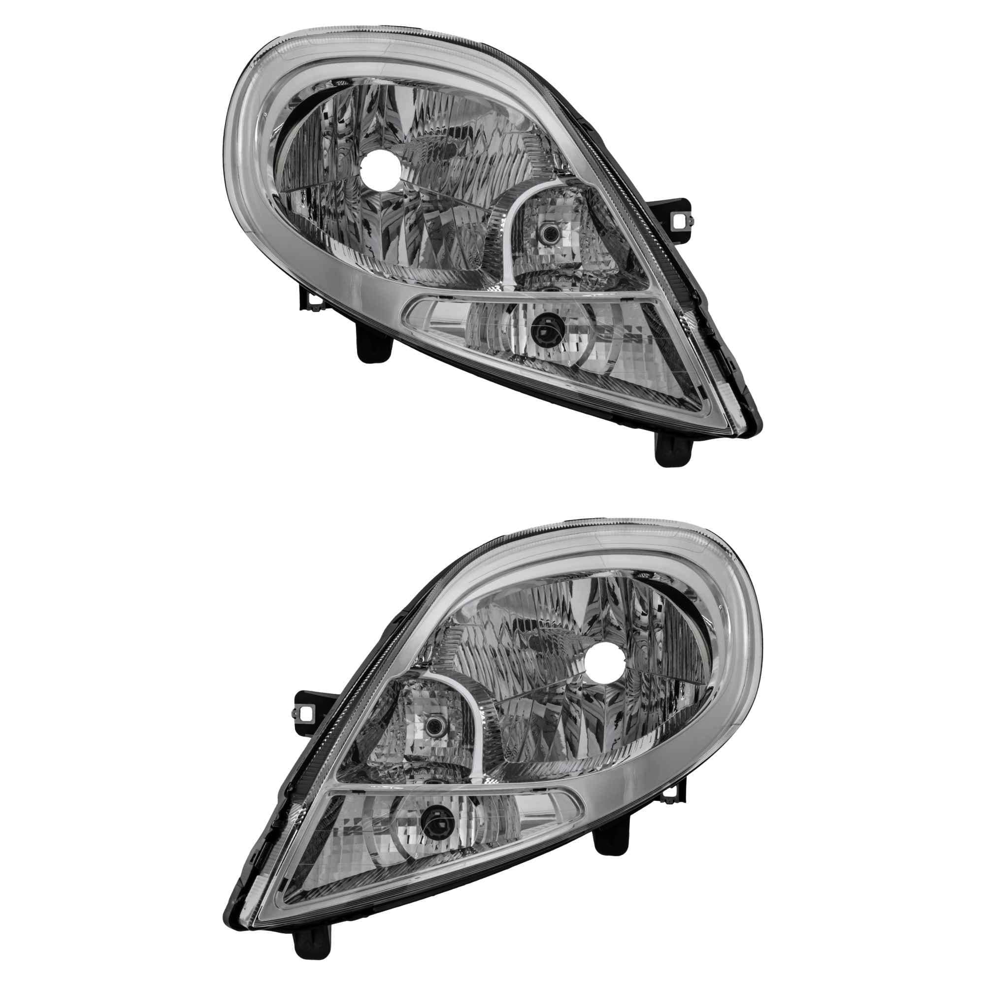 Halogen Scheinwerfersatz Scheinwerfer Satz Hauptscheinwerfer Set links rechts H4 passend für Trafic II Kasten FL JL EL
