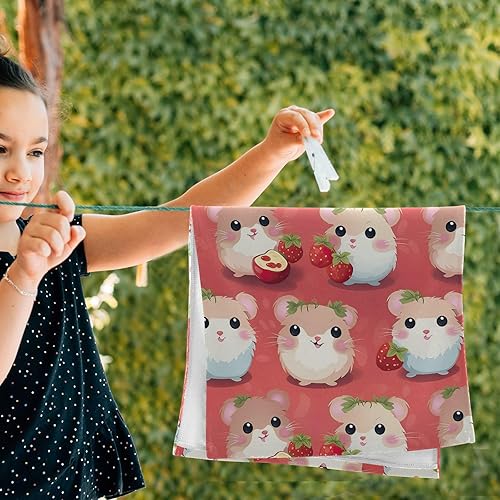 Vista 79 de Juego de 2 toallas de baño de color morado, remolques de mano de lobo, toallas de baño, toallas suaves y absorbentes para baño, cocina, gimnasio