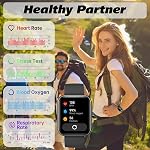 Smart Watch for Men Women with Bluetooth Call, Alexa Built-in, Heart Rate & Sleep Monitor, 1.83" DIY Dial Fitness Watch with 100+ Sport Modes, IP68 Waterproof, Compatible with Android iOS