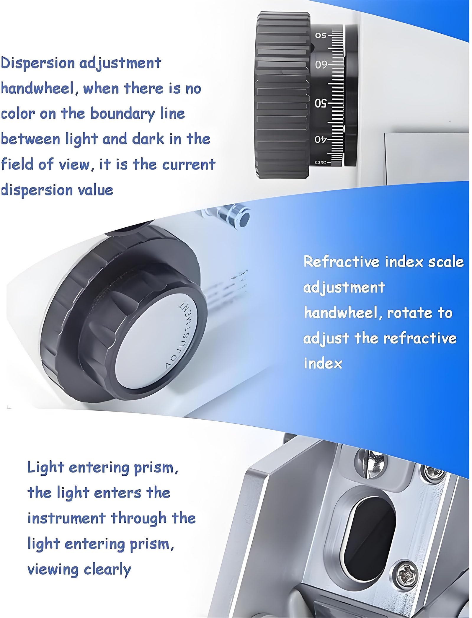 Refractómetro Abbe, Refractómetro Monocular Digital Brix Con Termómetro, índice De Refracción Nd 1,3-1,7, Brix 0-95%, Precisión 0,0002, Para Laboratorio, Industria Petrolera, Educación Científica