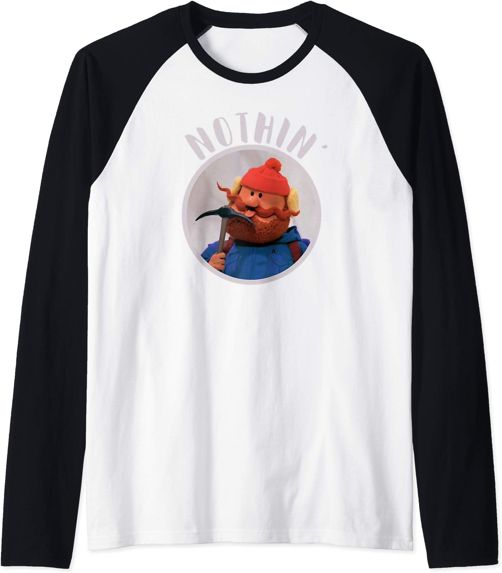 Classic Retro TVCornelius of the Yukon Christmas Special Nothin' Cornelius Raglan Baseball Tee