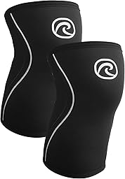 Rehband Rodillera Vendaje Fuerza Sport, Rodillera para Cross Fit & Entrenamiento Pesado Fabricada en Neopreno de 5 mm, Unisex