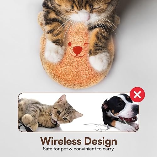 Miniatura 4 de ALL FOR PAWS Almohadilla térmica para gatos para microondas con 2 fundas, almohadilla térmica para mascotas para gatitos, cama térmica para mascotas