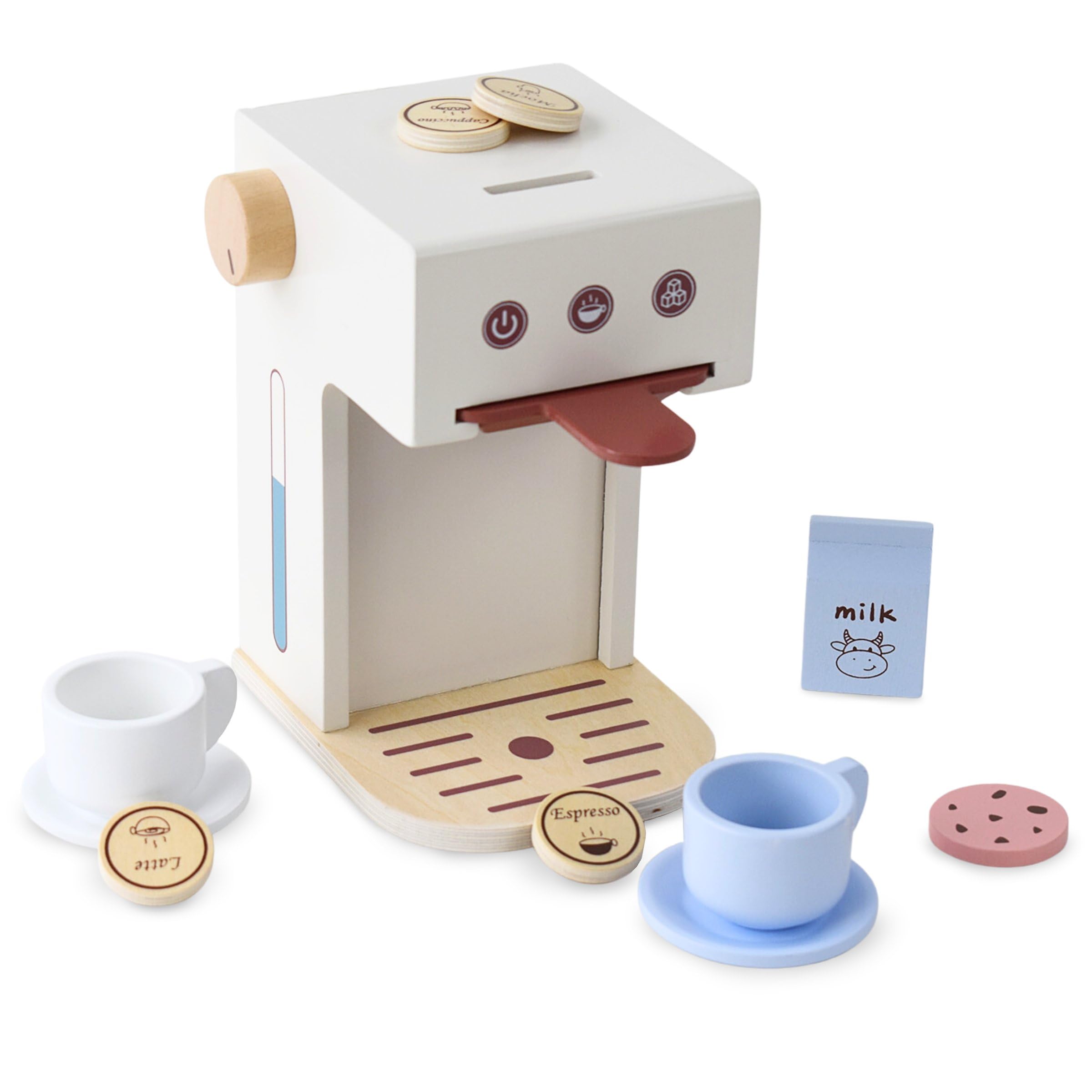 Smoby Macchina Per Caffè Espresso Giocattolo – Realistica Con Effetti Sonori E Luminosi, 6 Accessori Inclusi, Per Bambini - 2