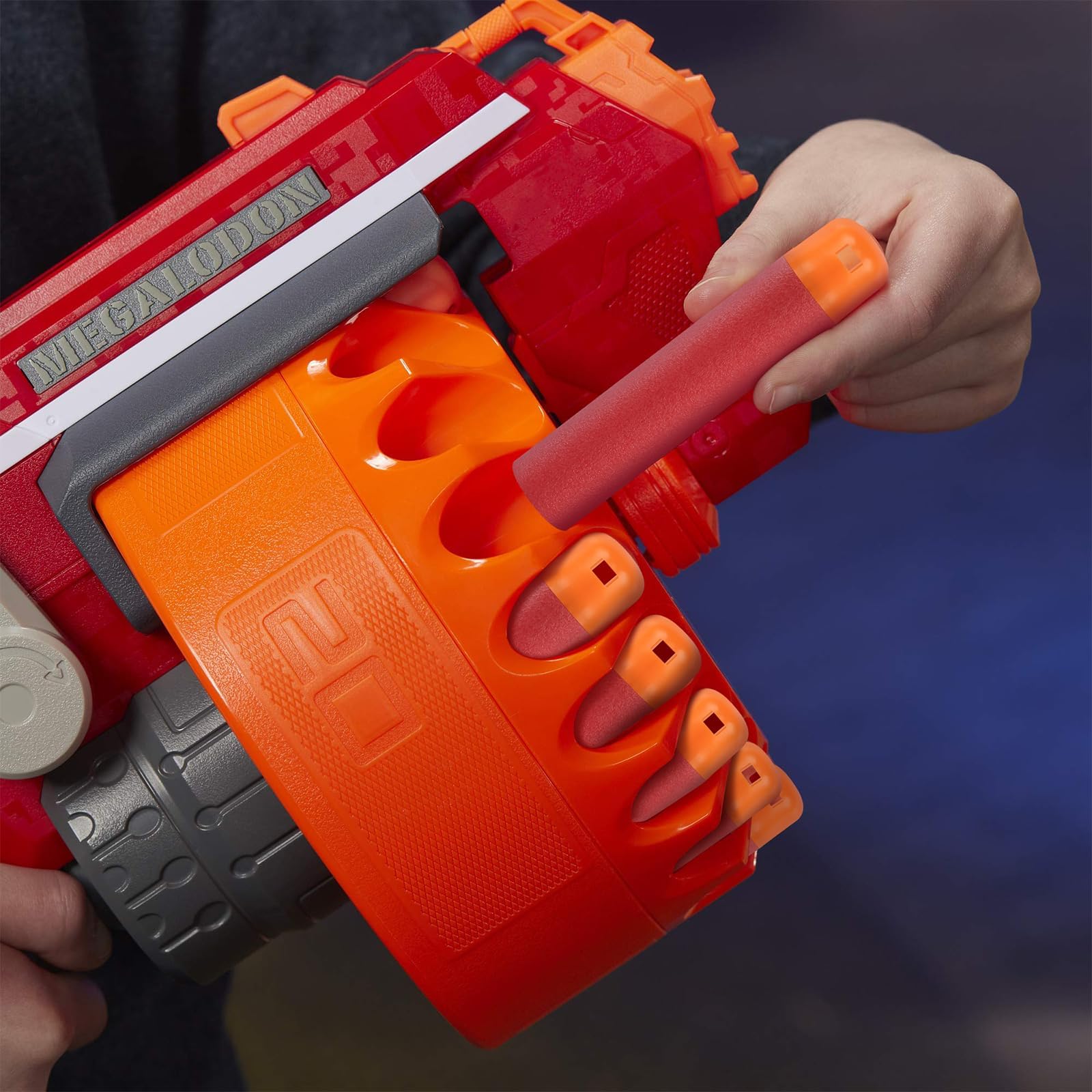 Mega Darts ricariche per Mega Guns, 120 freccette in schiuma rosse (9,5 x 2 cm)