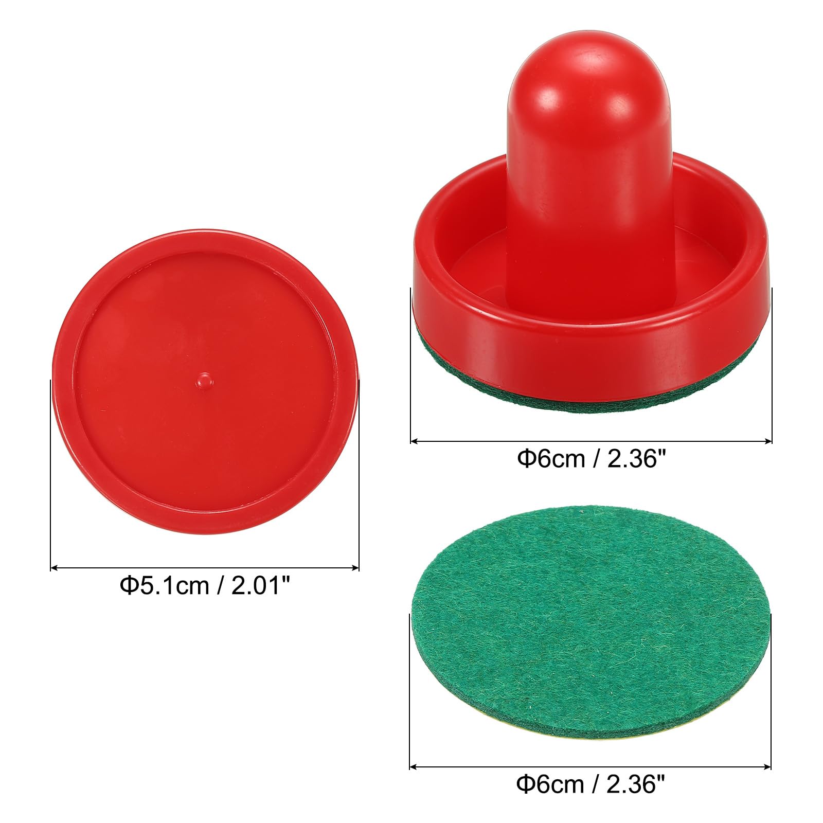 PATIKIL Spingitori Air Hockey e Air Hockey Dischi, Accessorio di Ricambio per Maniglie Paddle Tavolo Gioco
