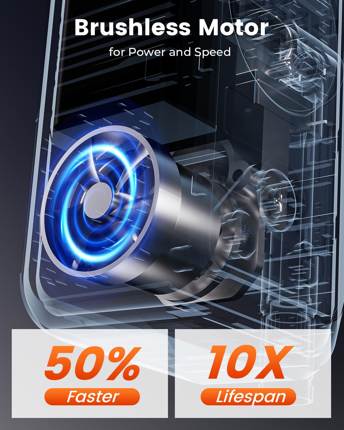 ETENWOLF Mini Electric Bike Pump, 10.34 BAR Portable Bicycle Air Pump with Presta and Schrader Valve for Mountain Bike,Road Bike,Motorcycle,Sport Ball, Fast Inflate & Auto Stop Bicycle Pump with Gauge - 5