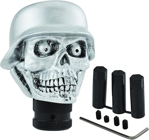 Miniatura 8 de Pomo de palanca de cambios de resina de calavera para la mayoría de vehículos manuales (cobre)