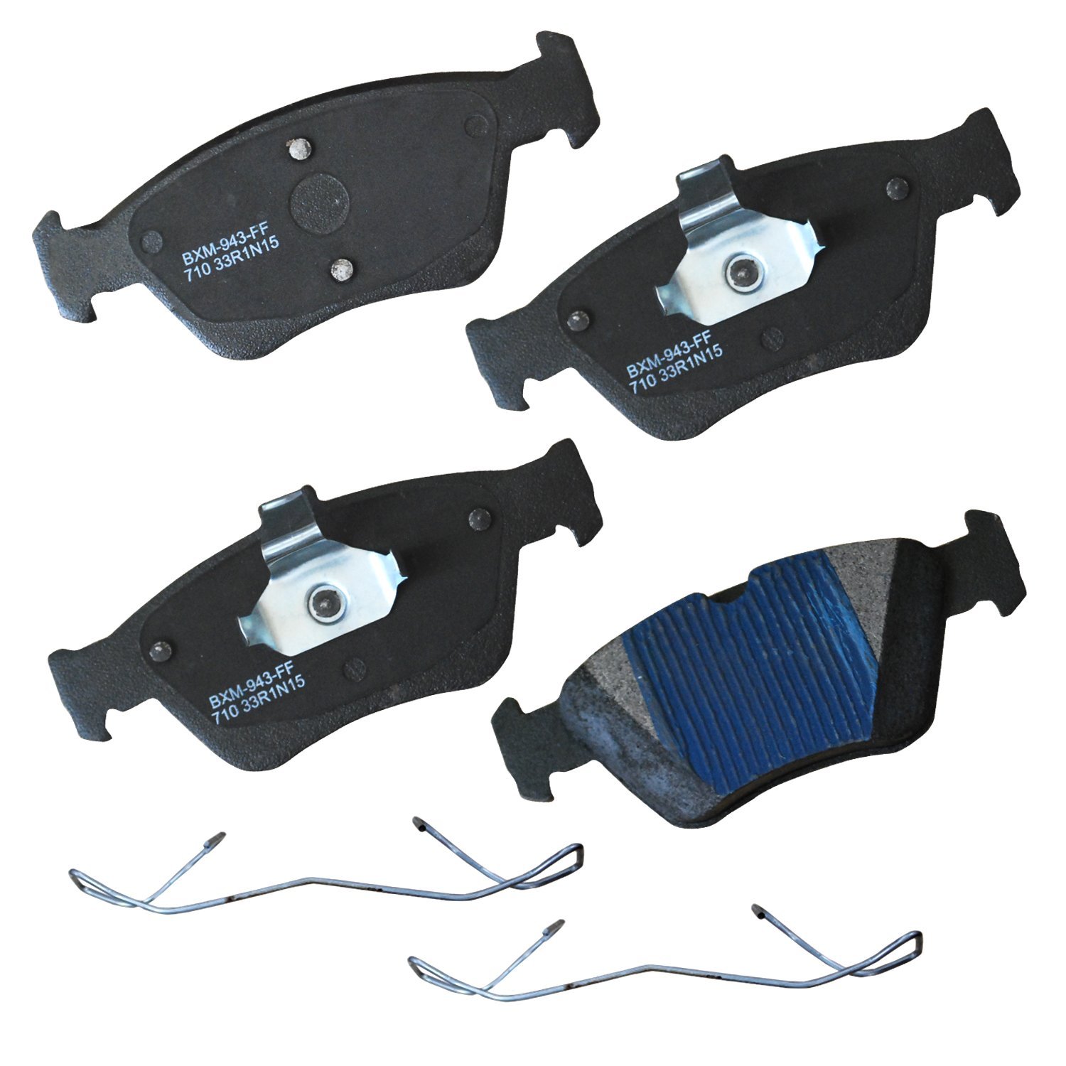 Bendix Premium SBM710 Semi-Metallic Front Brake Pads for Mercedes-Benz C230 2000-1999, C280 2000-1996, E300 1997-1996, SLK230 2004-1997