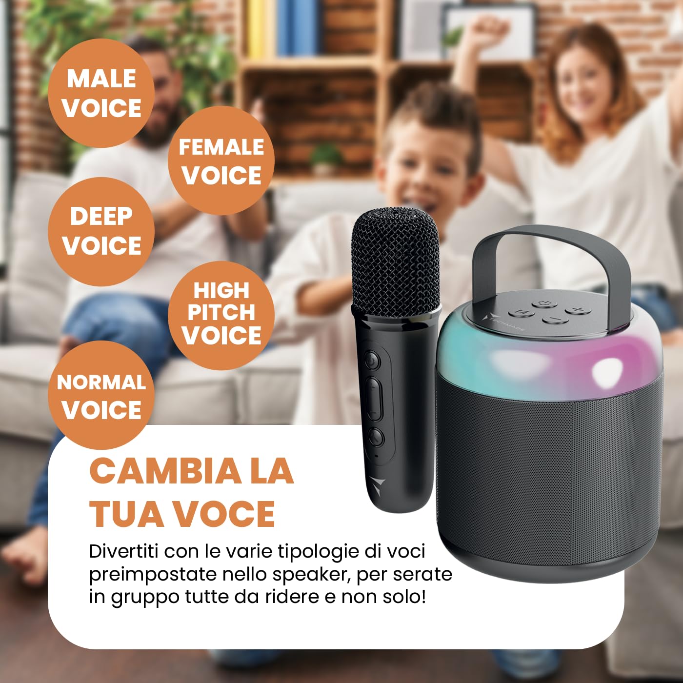 Xtrike Me Dream My Life Haut-parleur sans fil avec karaoké - Wireless Speaker, Stereo, Backlit Karaoke, SK-655
