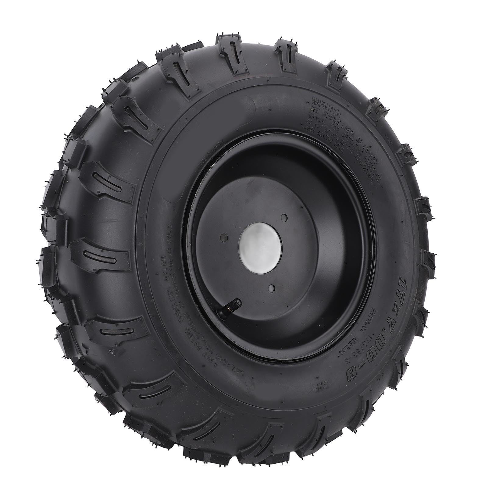 Amazon.co.jp: 8インチゴム製真空タイヤ17X7.00-8 17/7-8アルミニウム