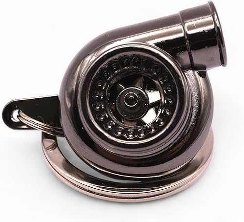 Miniatura 9 de Llavero giratorio turbo cromado de neón (con cinta azul de GTRotors)