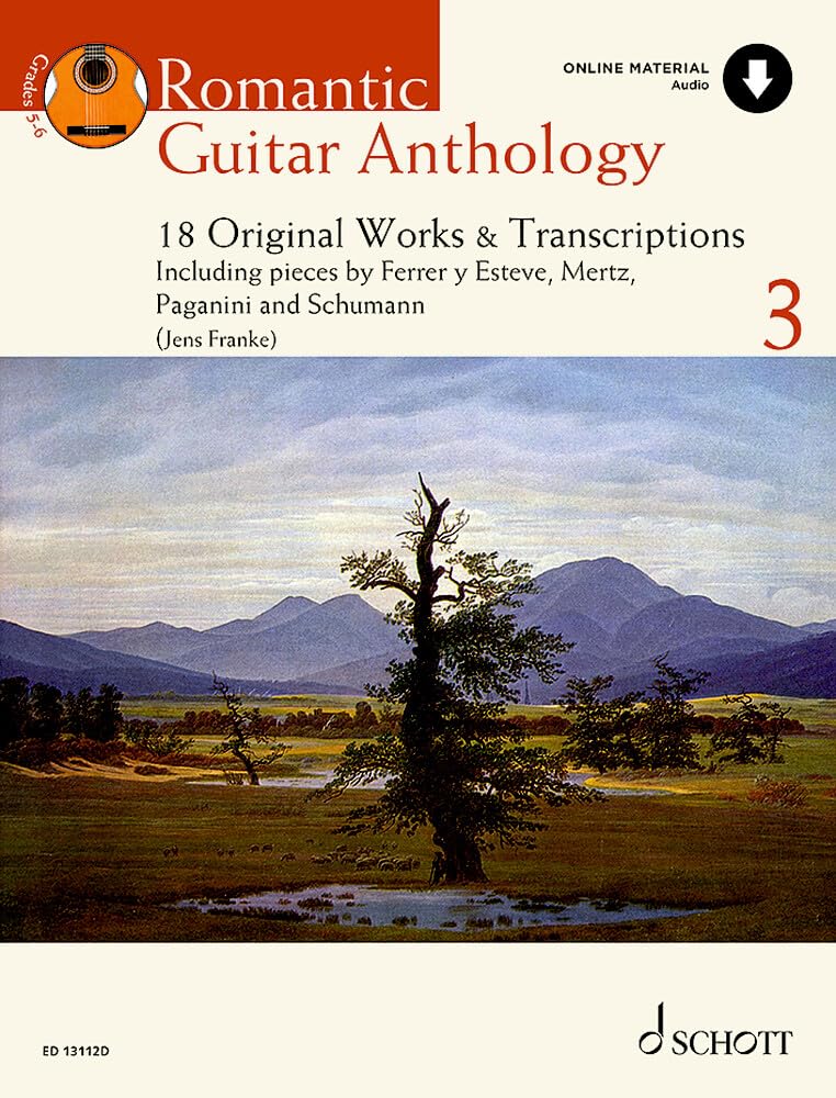 Romantic Guitar Anthology 3 - 18 Original Works & Transcriptions - Guitar Sheet Music with Audio Download - Schott Anthology Series - Schott Music (ED 13112D)
