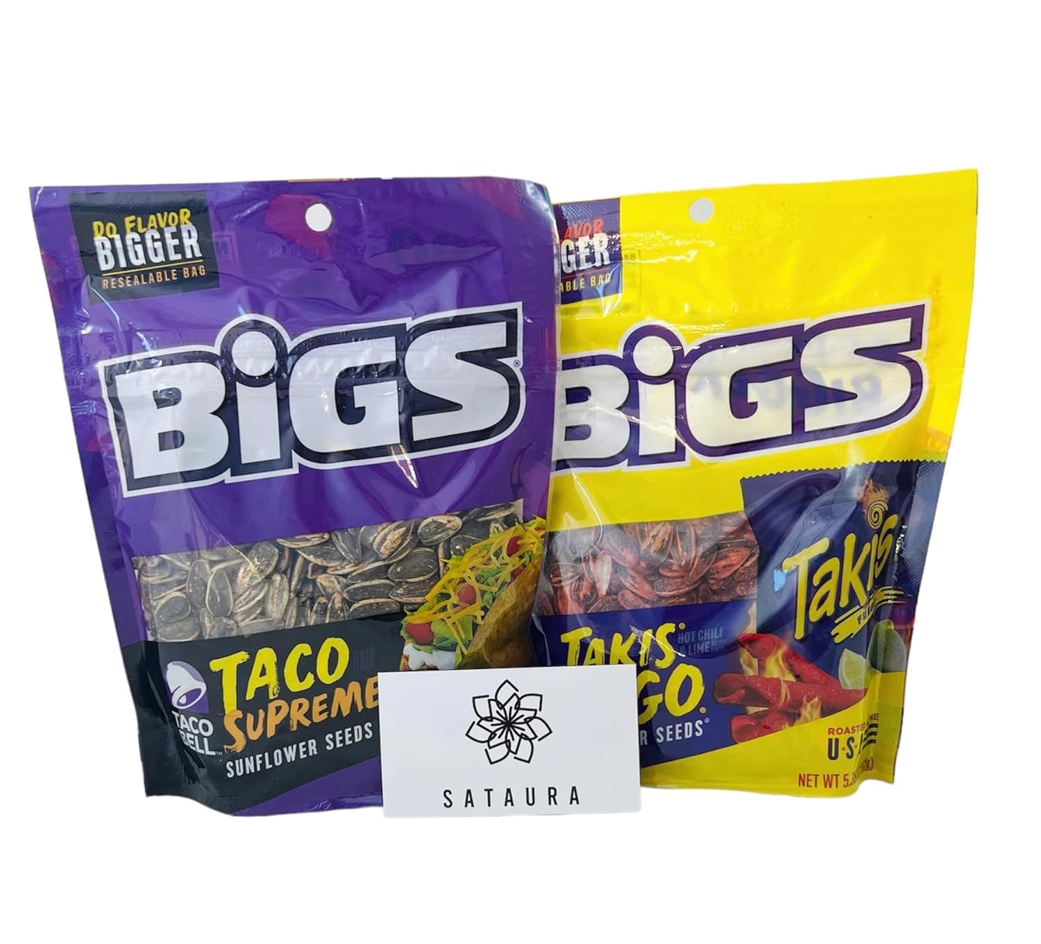BIGS Taco Bell Supreme Sunflower Seeds & Takis Fuego Sunflower Seeds Variety Pack 5